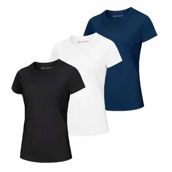 Kit 03 Camisetas Dry Fit Feminina Anti Suor por apenas R$ 69,90