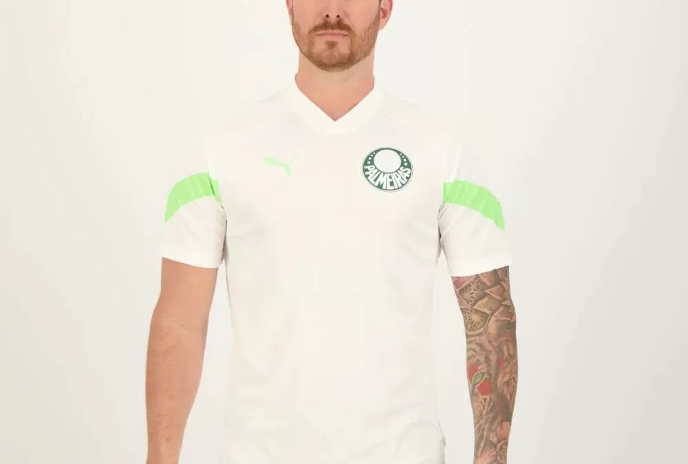 Camisa Puma Palmeiras Treino 2023 Branca por R$ 143,91