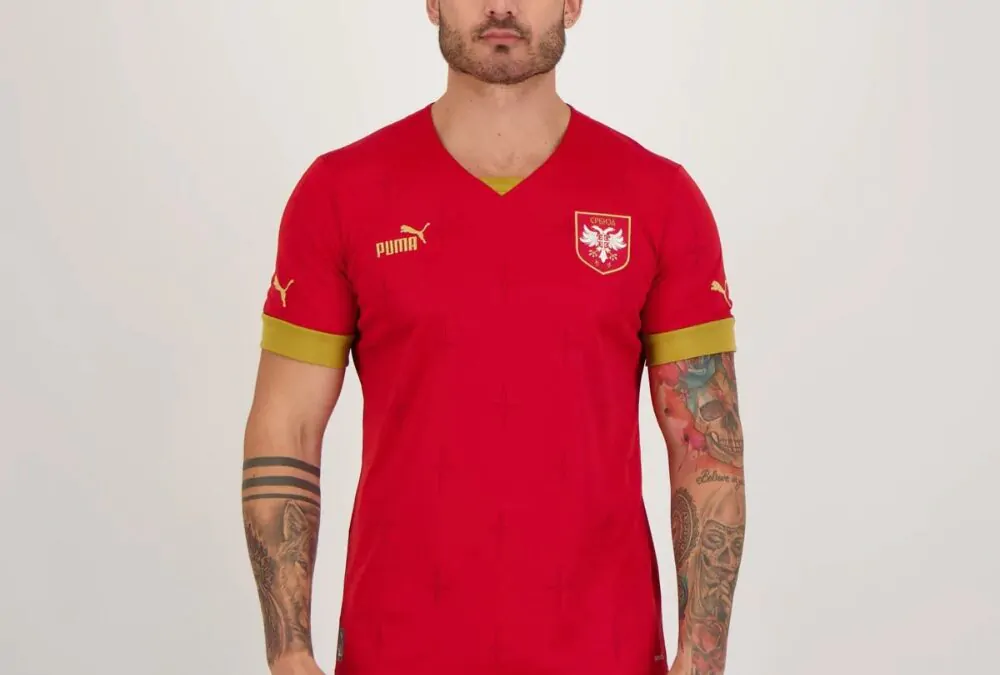 Camisa Puma Sérvia Home 2022 por R$ 233,91